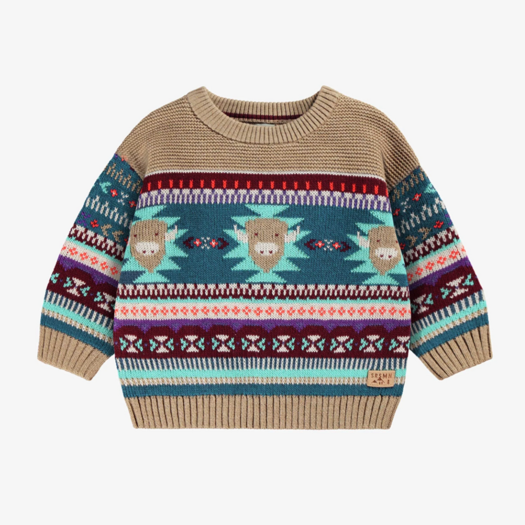 Kip Aztec Knit Sweater - Little Kinfolk Boutique | Children's Clothing Regina, SK