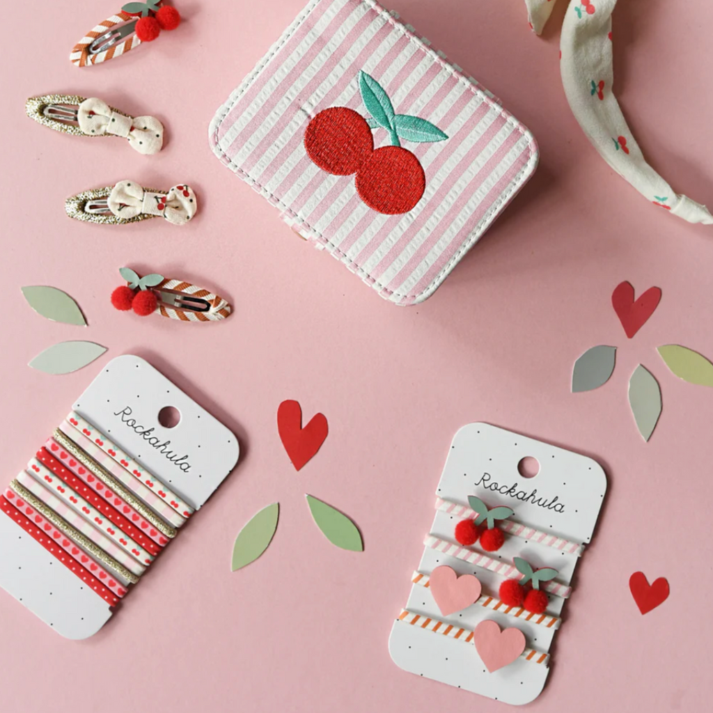 Stripy Cherry Ponies - Little Kinfolk Boutique | Children's Clothing Regina, SK