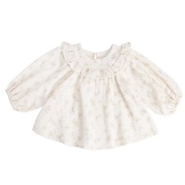 Cleo Blouse in Emilia Pink - Little Kinfolk Boutique | Children's Clothing Regina, SK