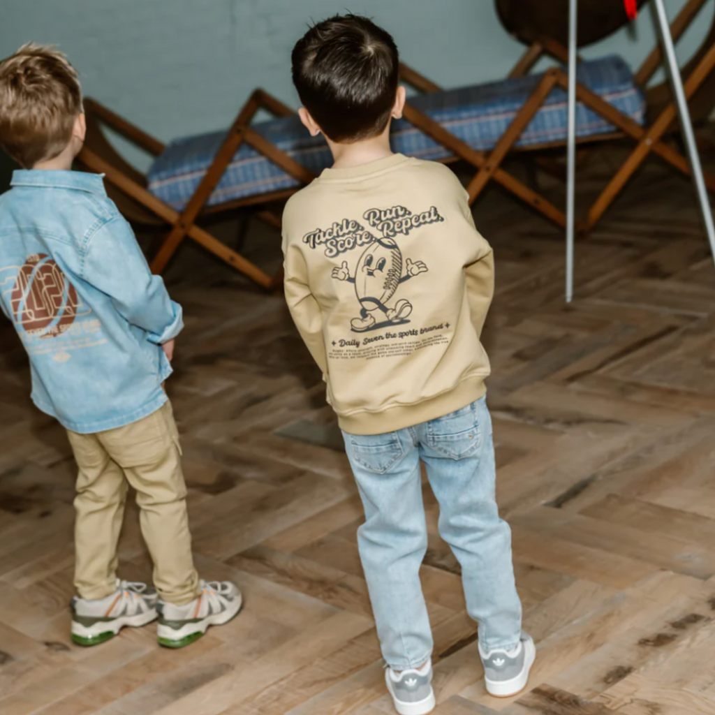 Frankie Football Sweatshirt - Little Kinfolk Boutique | Children's Clothing Regina, SK