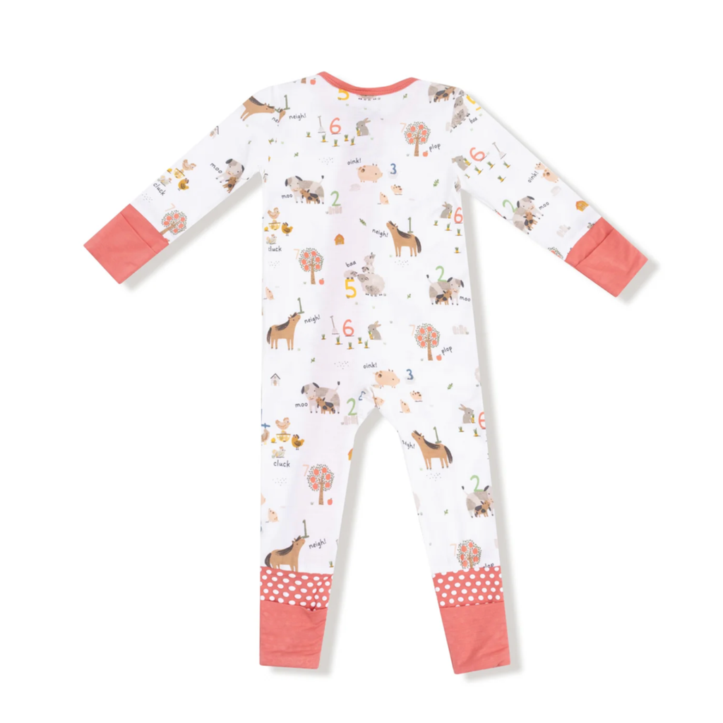 Farm Sounds Zipper Sleeper - Little Kinfolk Boutique | Children's Clothing Regina, SK