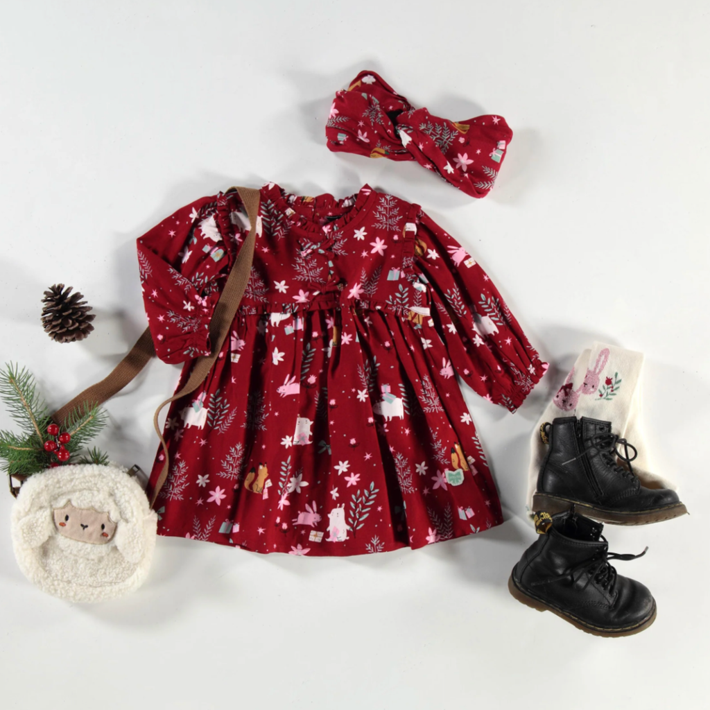 Ayla Holiday Dress - Little Kinfolk Boutique | Children's Clothing Regina, SK