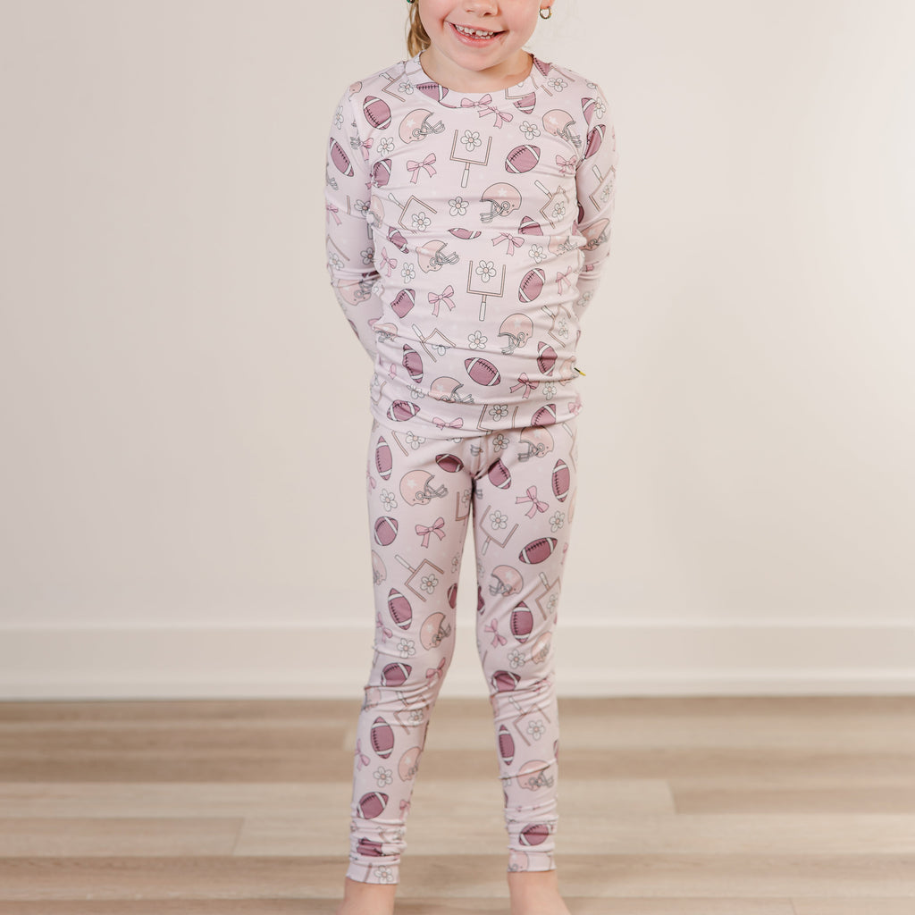 Touchdown Blitz Two Piece PJ Set - Little Kinfolk Boutique | Children's Clothing Regina, SK