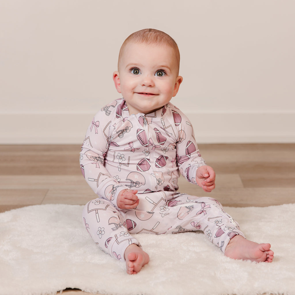 Touchdown Blitz Footless Sleeper - Little Kinfolk Boutique | Children's Clothing Regina, SK