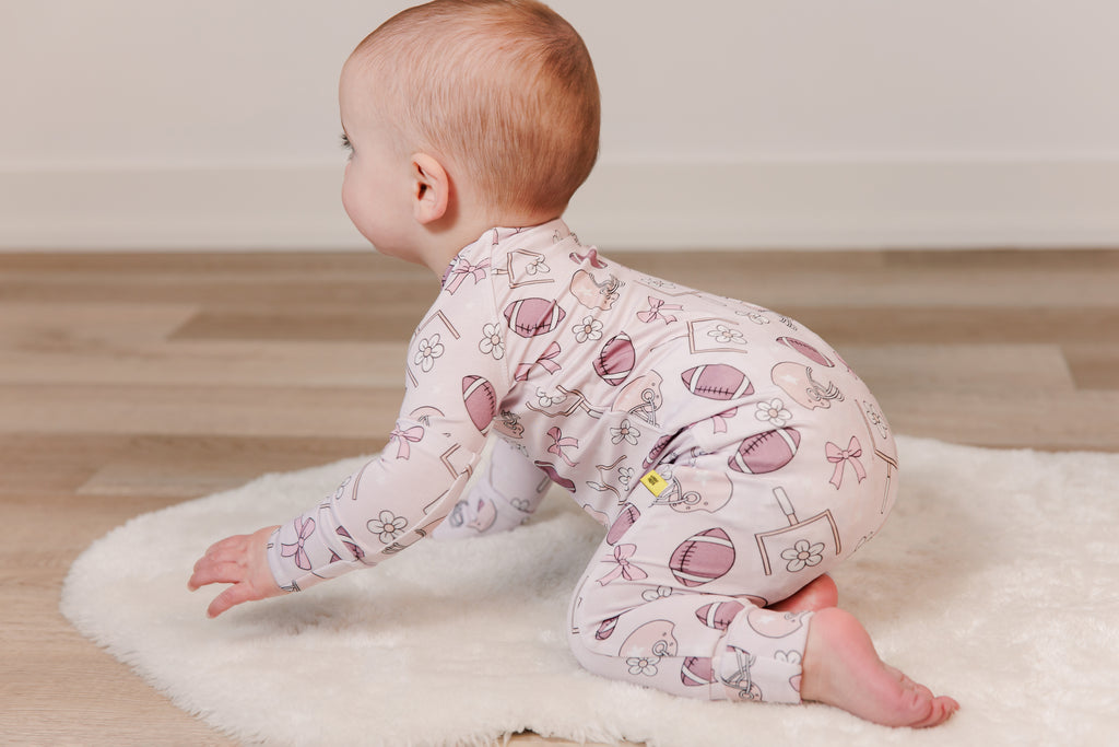 Touchdown Blitz Footless Sleeper - Little Kinfolk Boutique | Children's Clothing Regina, SK