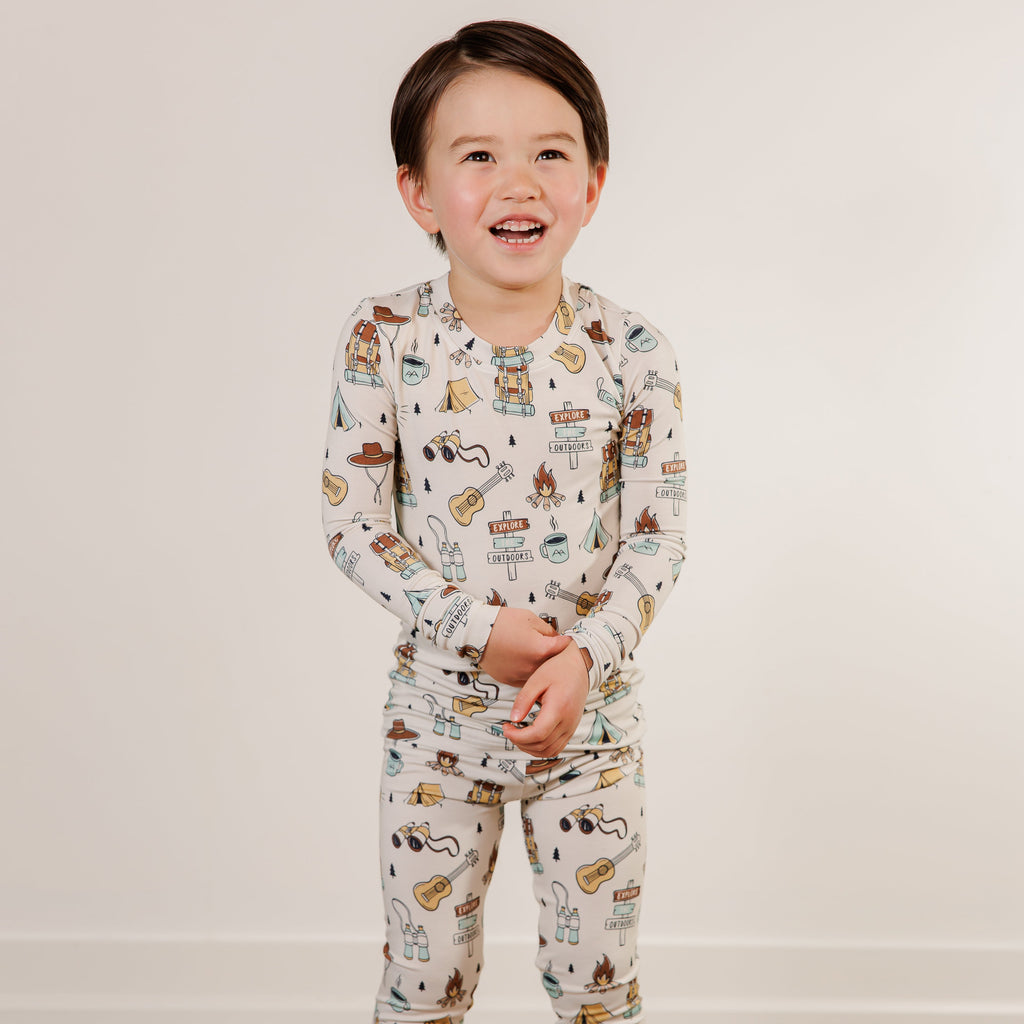 Camp Two Piece PJ Set - Little Kinfolk Boutique | Children's Clothing Regina, SK