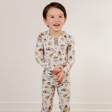 Camp Two Piece PJ Set - Little Kinfolk Boutique | Children's Clothing Regina, SK
