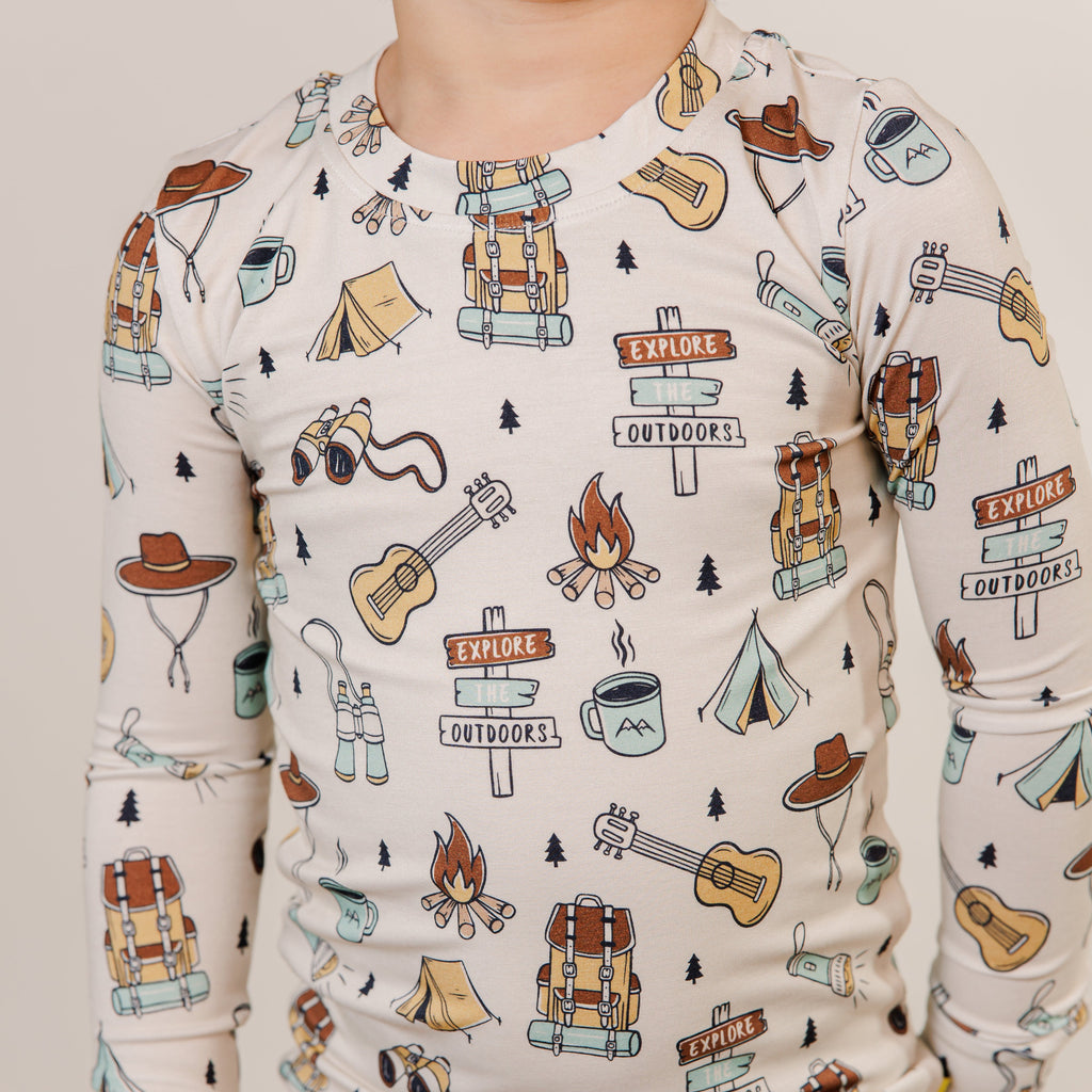Camp Two Piece PJ Set - Little Kinfolk Boutique | Children's Clothing Regina, SK