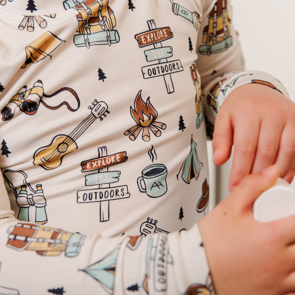 Camp Two Piece PJ Set - Little Kinfolk Boutique | Children's Clothing Regina, SK