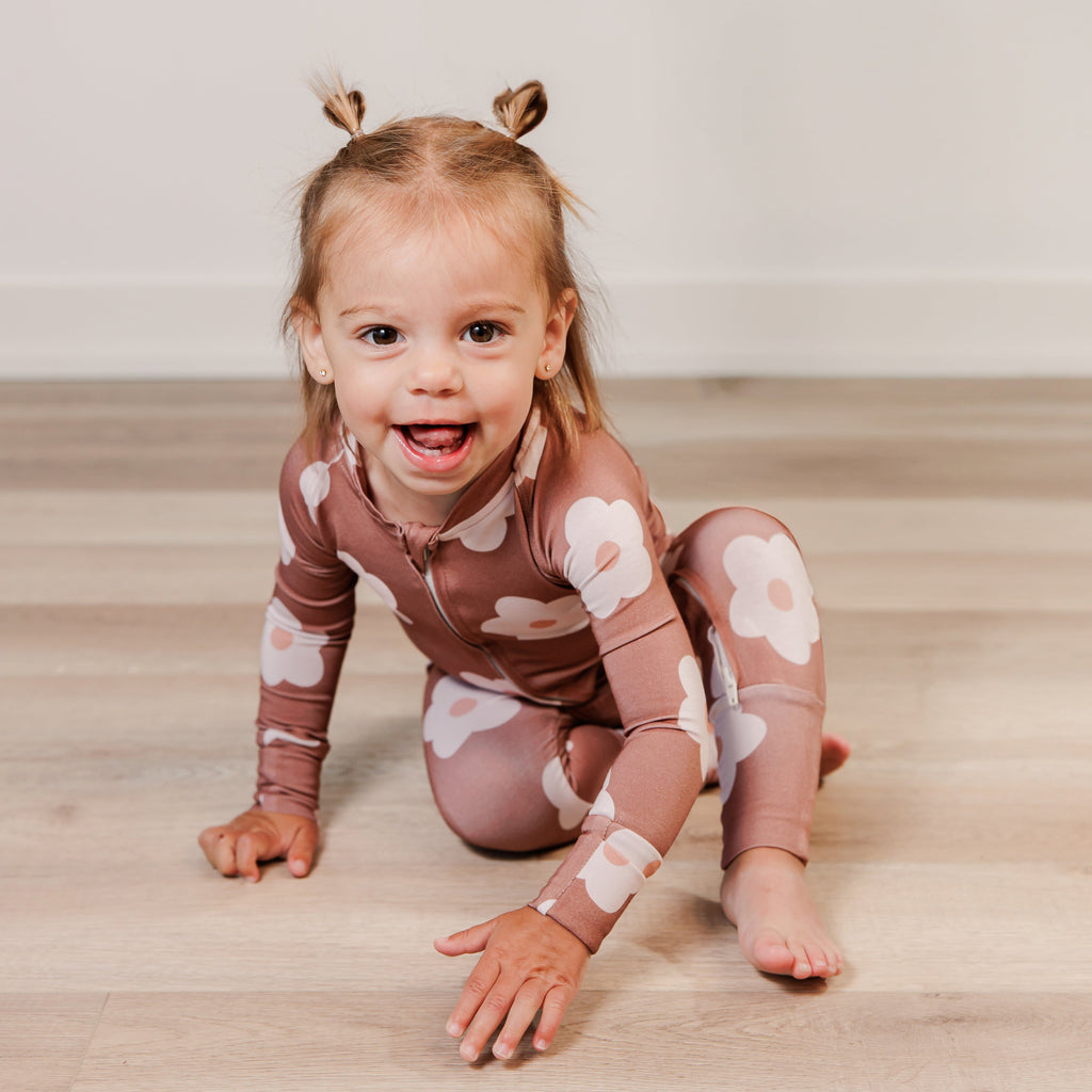 Daisy Petals Footless Sleeper - Little Kinfolk Boutique | Children's Clothing Regina, SK
