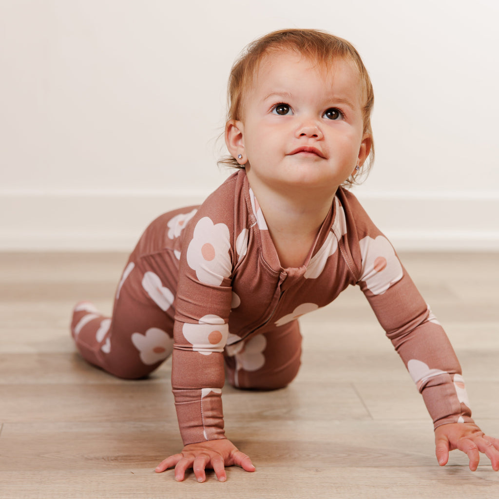 Daisy Petals Footless Sleeper - Little Kinfolk Boutique | Children's Clothing Regina, SK