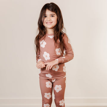 Daisy Petal Two Piece PJ Set - Little Kinfolk Boutique | Children's Clothing Regina, SK