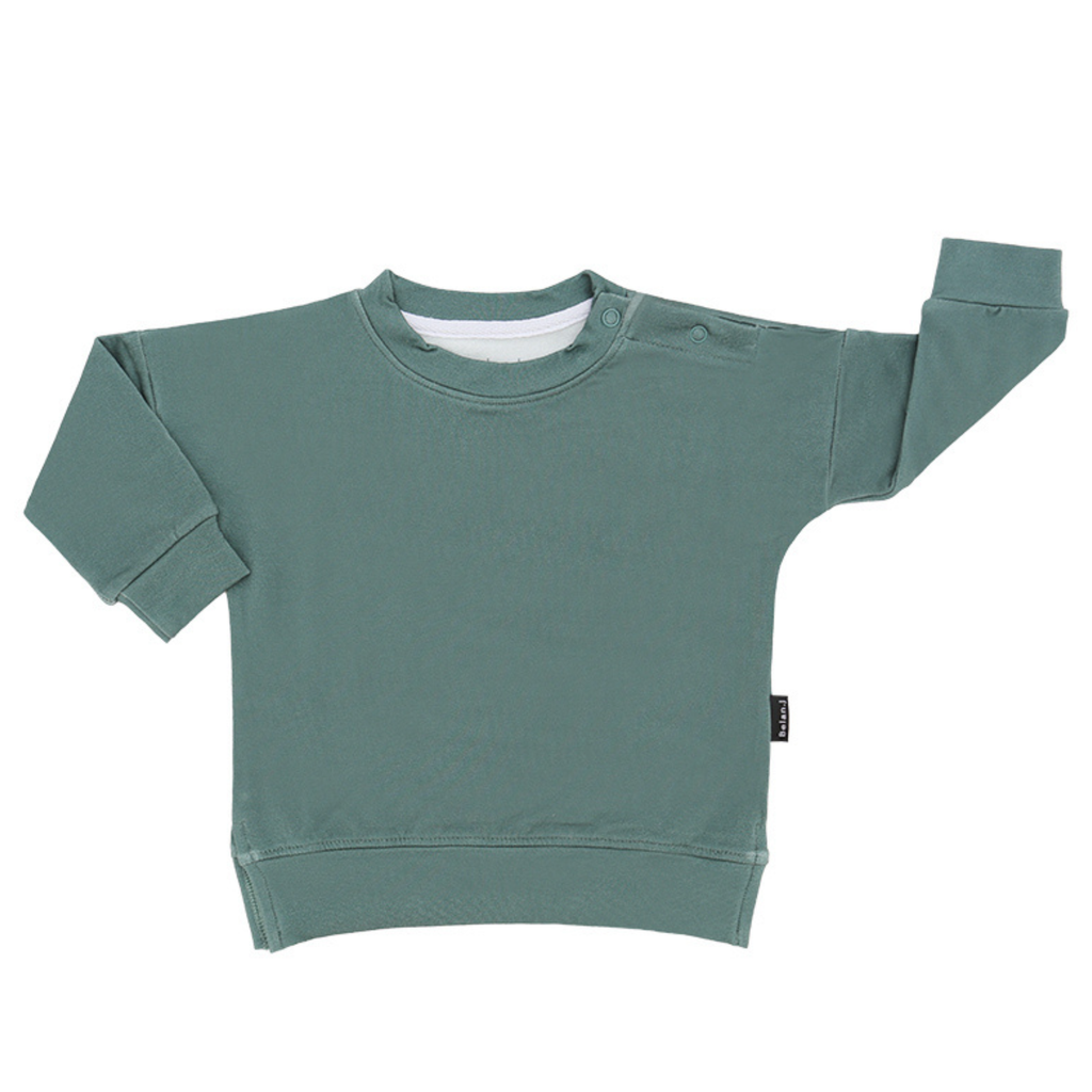 Leafy Green Bamboo Sweatshirt - Little Kinfolk Boutique | Children's Clothing Regina, SK