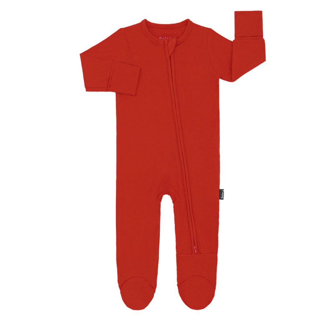 Santa Red Bamboo Sleeper - Little Kinfolk Boutique | Children's Clothing Regina, SK