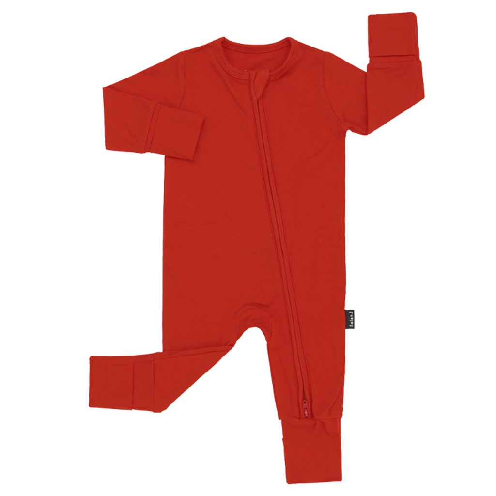 Santa Red Bamboo Sleeper - Little Kinfolk Boutique | Children's Clothing Regina, SK