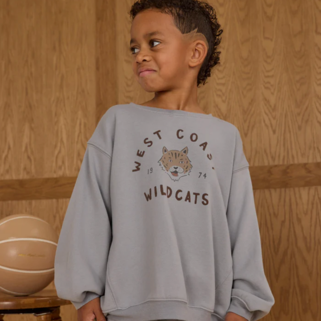 Wild Cats Crewneck PRE-SALE - Little Kinfolk Boutique | Children's Clothing Regina, SK