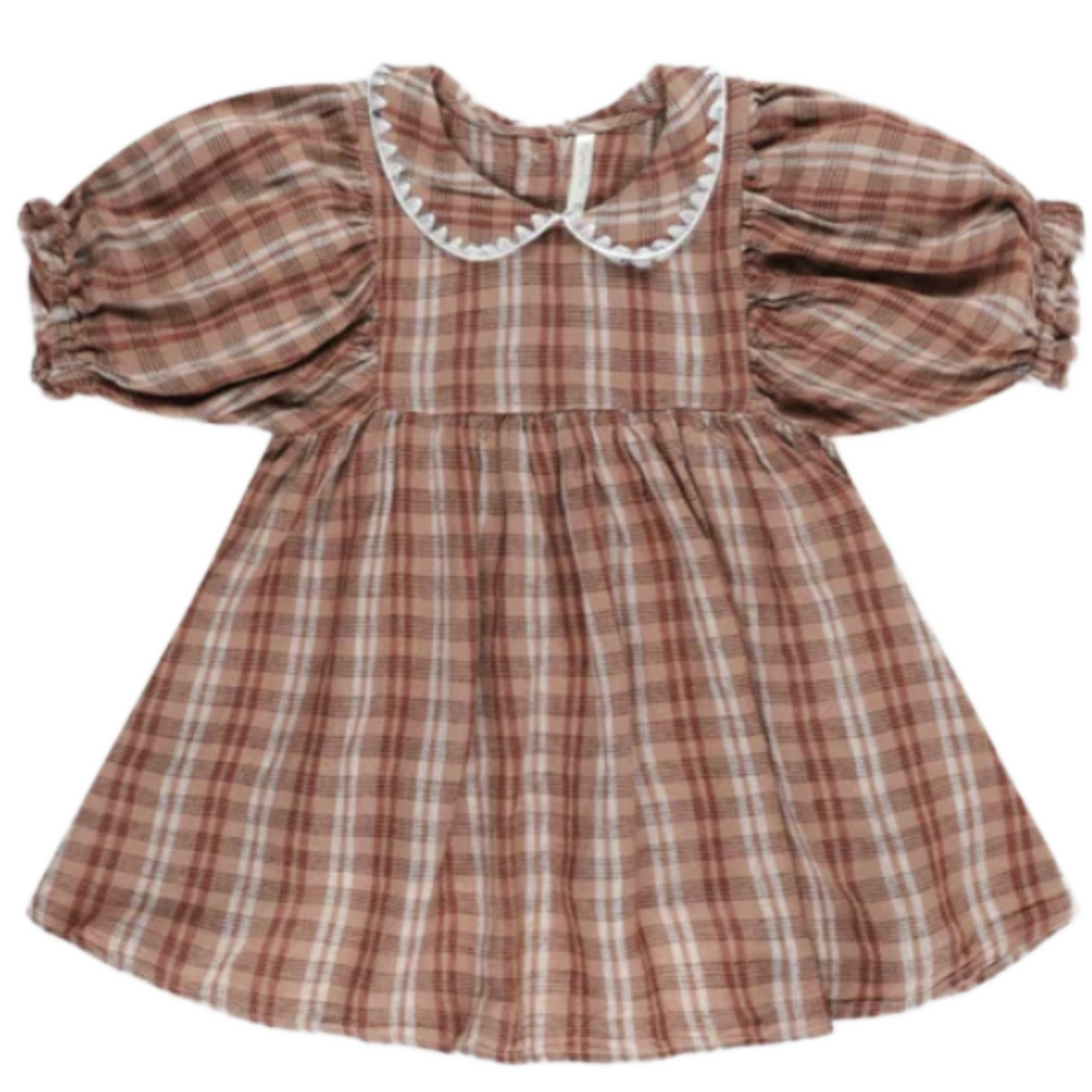 Heidi Autumn Plaid Dress - Little Kinfolk Boutique | Children's Clothing Regina, SK