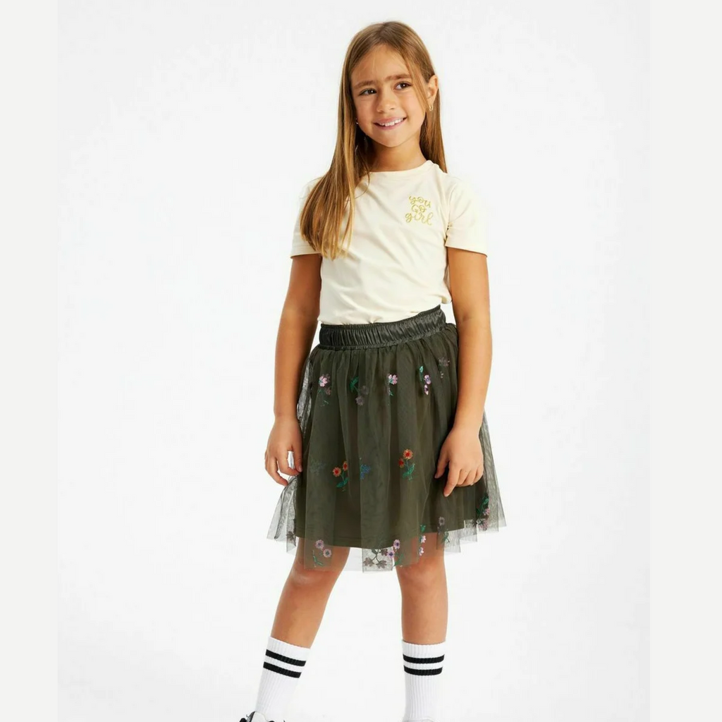 Johanna Embroidered Tulle Skirt - Little Kinfolk Boutique | Children's Clothing Regina, SK