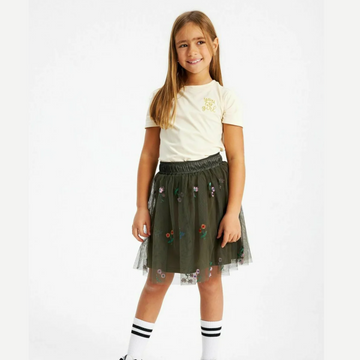 Johanna Embroidered Tulle Skirt - Little Kinfolk Boutique | Children's Clothing Regina, SK