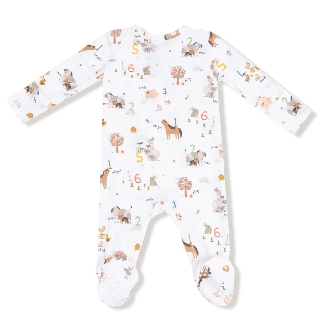 Farm Sounds Zipper Sleeper - Little Kinfolk Boutique | Children's Clothing Regina, SK