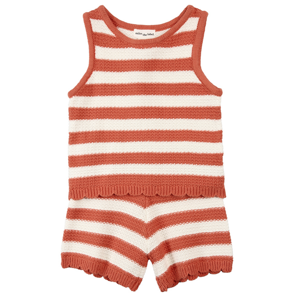 Natasha Striped Crocheted Set - Little Kinfolk Boutique | Children's Clothing Regina, SK
