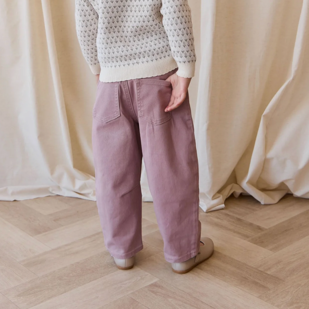 Sierra Barrel Pant in Dreamy Pink - Little Kinfolk Boutique | Children's Clothing Regina, SK