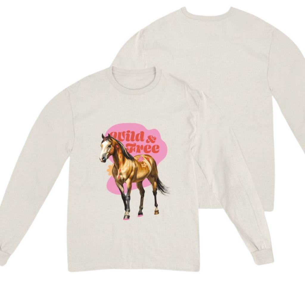 Headster Horse Parade Long Sleeve Tee - Little Kinfolk Boutique | Children's Clothing Regina, SK