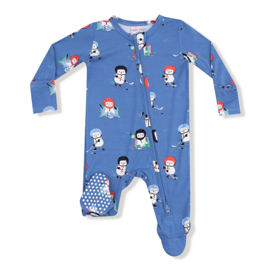 Snow Folks Ice Hockey Footed Sleeper - Little Kinfolk Boutique | Children's Clothing Regina, SK
