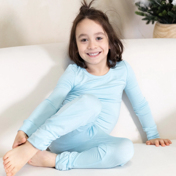 Sky Blue PJ Set - Little Kinfolk Boutique | Children's Clothing Regina, SK