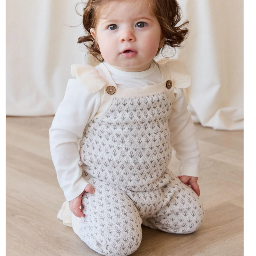 Savannah Jacquard Knit Onepiece - Little Kinfolk Boutique | Children's Clothing Regina, SK