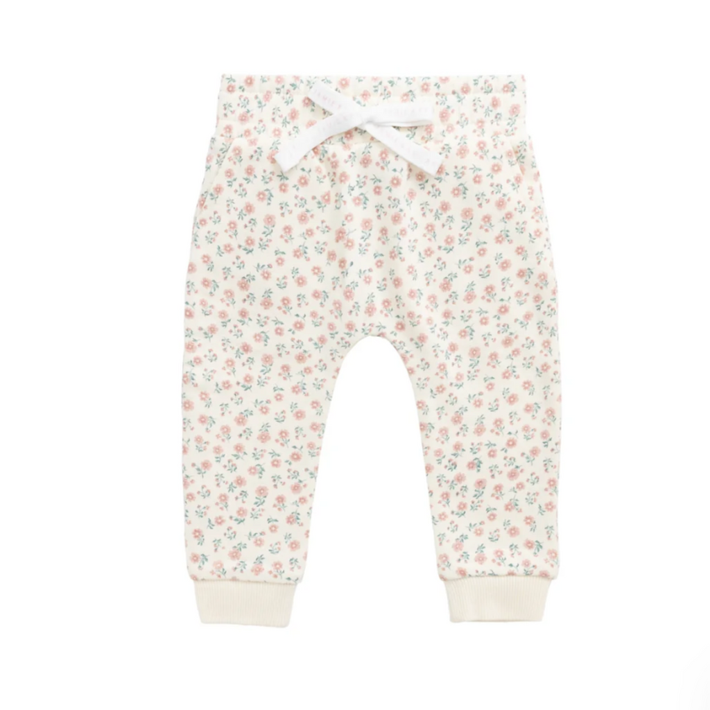 Lilith Track Pant in Posey Garden Pink - Little Kinfolk Boutique | Children's Clothing Regina, SK