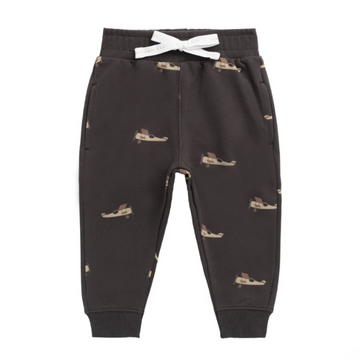 Dominic Track Pant in Pilot Planes Bistre PRESALE - Little Kinfolk Boutique | Children's Clothing Regina, SK