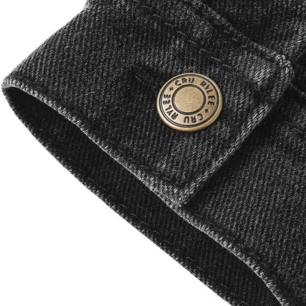 Sammy Washed Black Denim Jacket PRE-SALE - Little Kinfolk Boutique | Children's Clothing Regina, SK