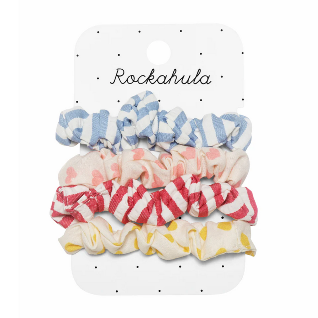 Vintage Seaside Scrunchie 4 Pack Set - Little Kinfolk Boutique | Children's Clothing Regina, SK