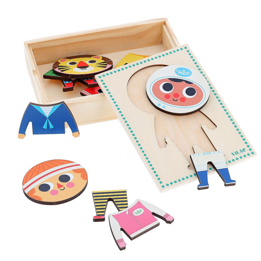 Astronaut Wooden Puzzle by Vilac - Little Kinfolk Boutique | Children's Clothing Regina, SK