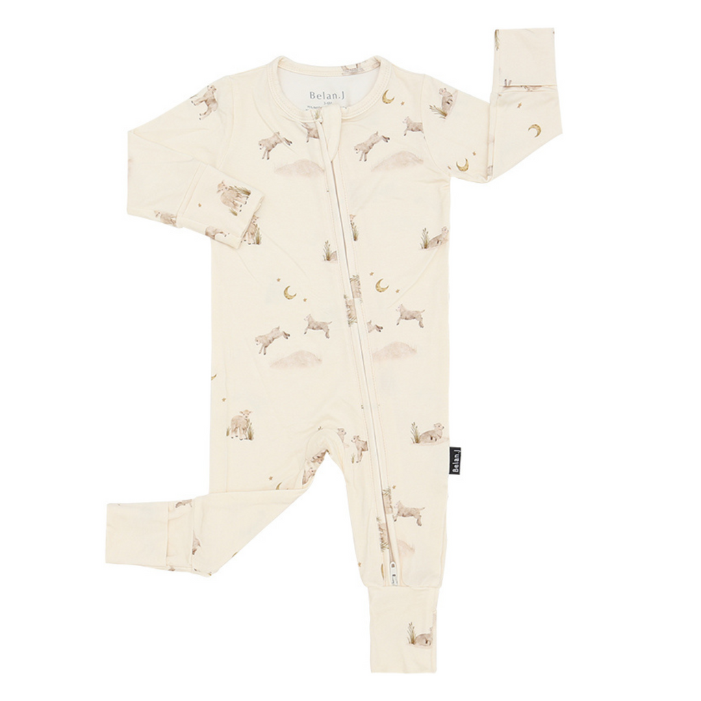 Little Lambs Sleeper - Little Kinfolk Boutique | Children's Clothing Regina, SK