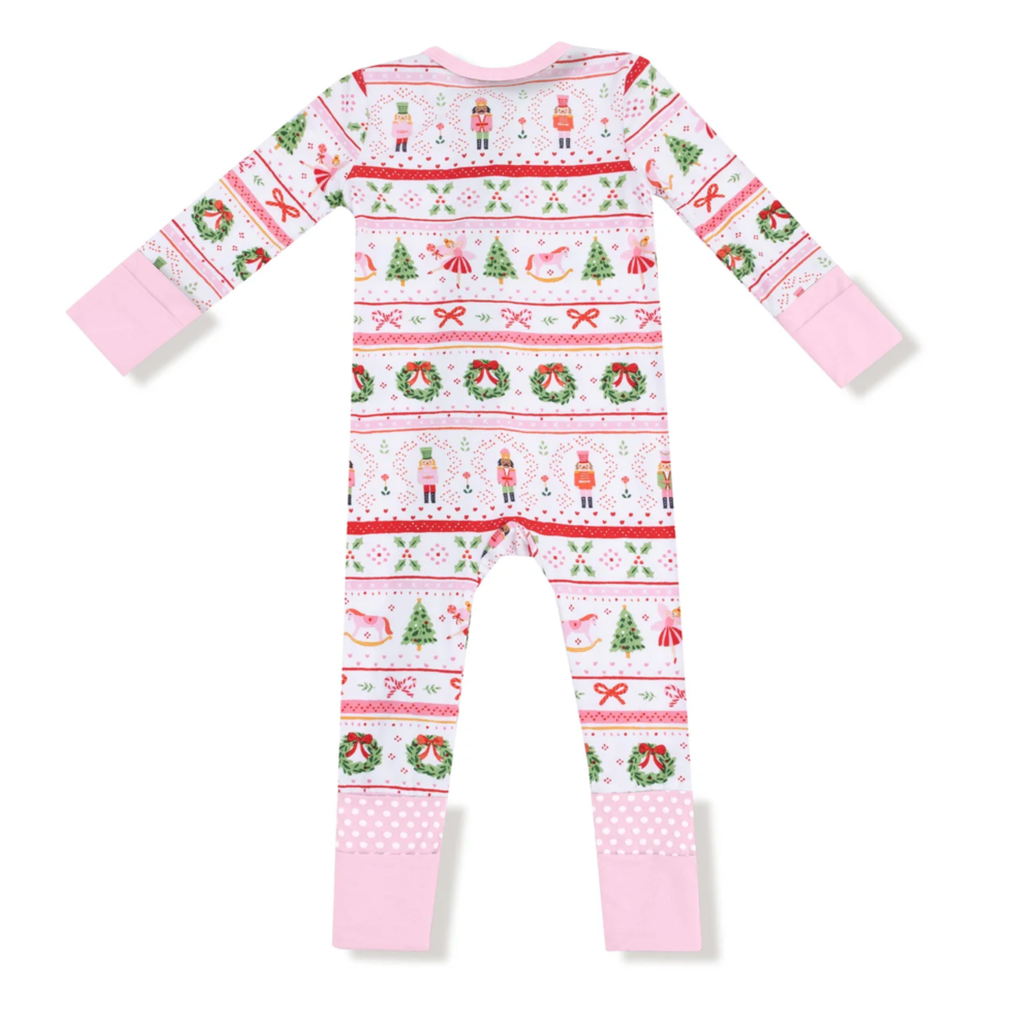 Nutcracker Sugar Plum Fair Isle Footed & Footless Sleeper - Little Kinfolk Boutique | Children's Clothing Regina, SK