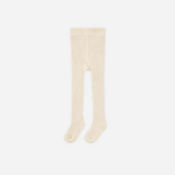 Keira Antique Ivory Ribbed Tights PRE-SALE - Little Kinfolk Boutique | Children's Clothing Regina, SK
