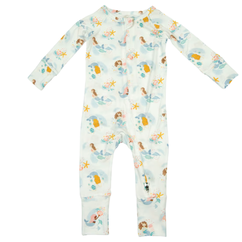 Mermaids Footless Sleeper - Little Kinfolk Boutique | Children's Clothing Regina, SK