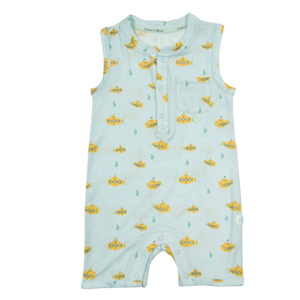 Ocean Explorer Short Romper - Little Kinfolk Boutique | Children's Clothing Regina, SK