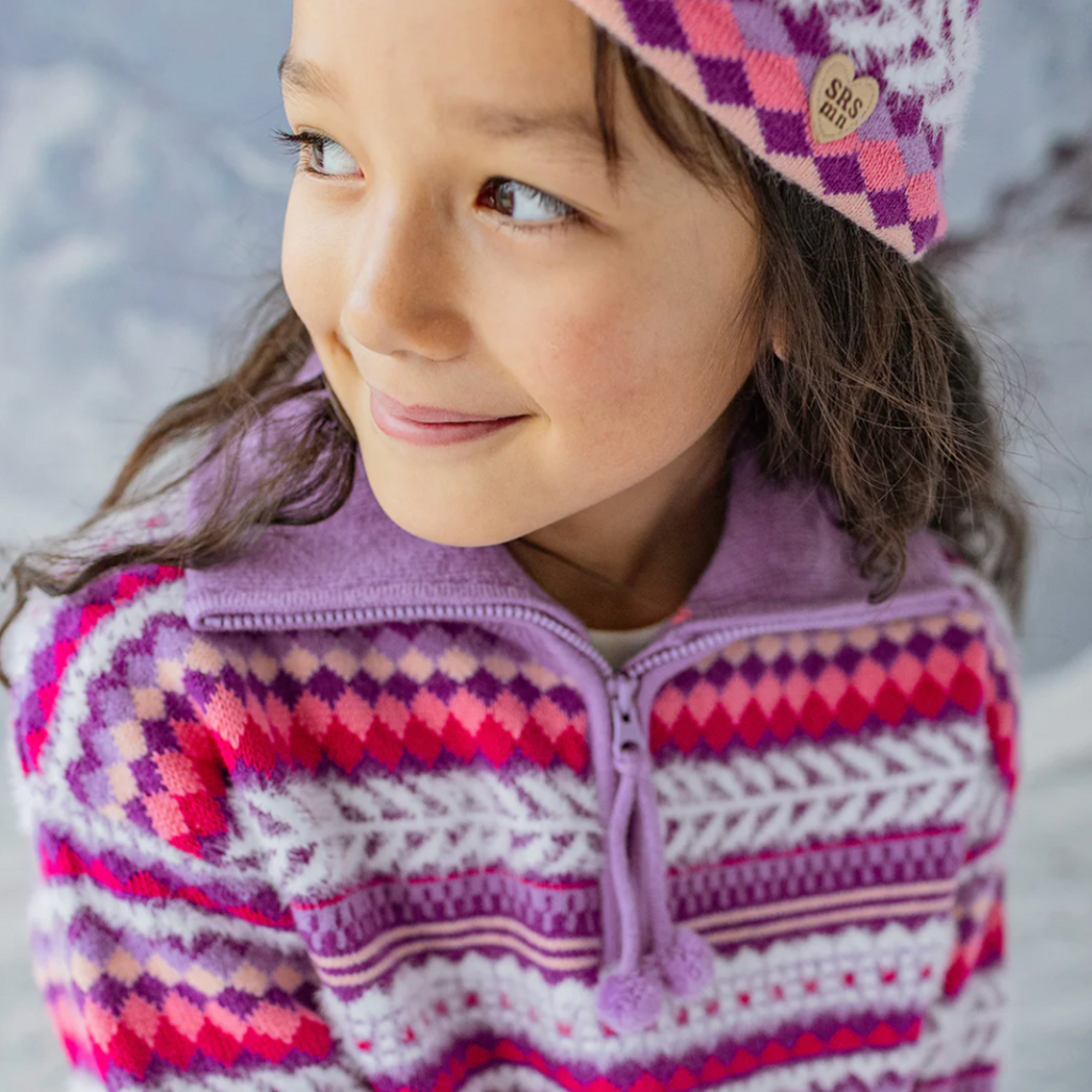Peggy Purple Knitted Sweater - Little Kinfolk Boutique | Children's Clothing Regina, SK