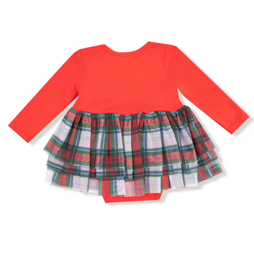 Holiday Plaid Tutu Bodysuit Dress - Little Kinfolk Boutique | Children's Clothing Regina, SK