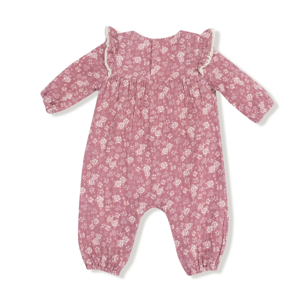 Bandana Floral Ruffle Sleeve Romper - Little Kinfolk Boutique | Children's Clothing Regina, SK