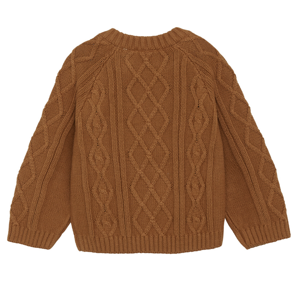 Mocha Knit Pullover - Little Kinfolk Boutique | Children's Clothing Regina, SK