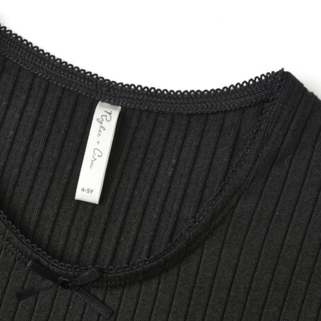 Layla Ribbed Long Sleeve Tops ( 3 Colour Options) PRE-SALE - Little Kinfolk Boutique | Children's Clothing Regina, SK