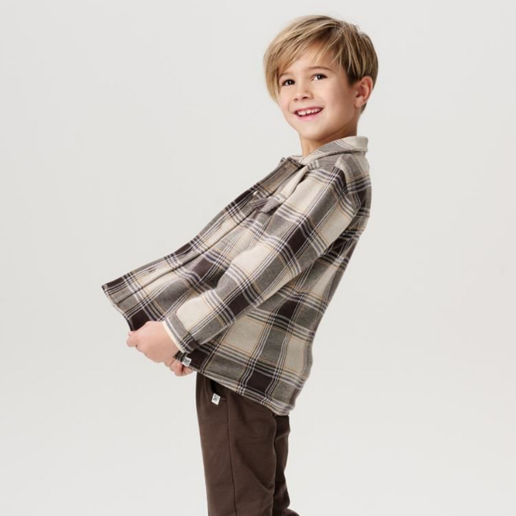 Harlow Plaid Shirt - Little Kinfolk Boutique | Children's Clothing Regina, SK