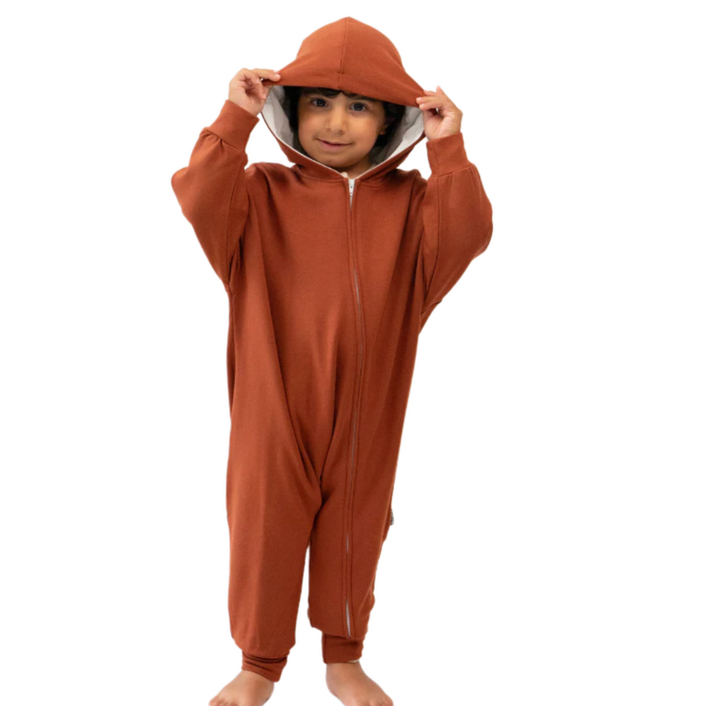 Zipper Hooded Romper - Little Kinfolk Boutique | Children's Clothing Regina, SK