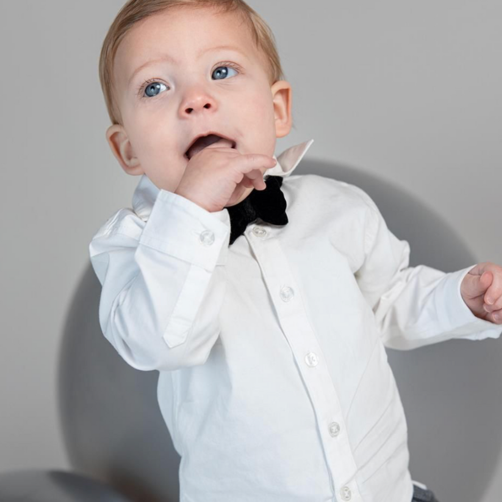 Noppies Dress Shirt & Bow Tie - Little Kinfolk Boutique | Children's Clothing Regina, SK