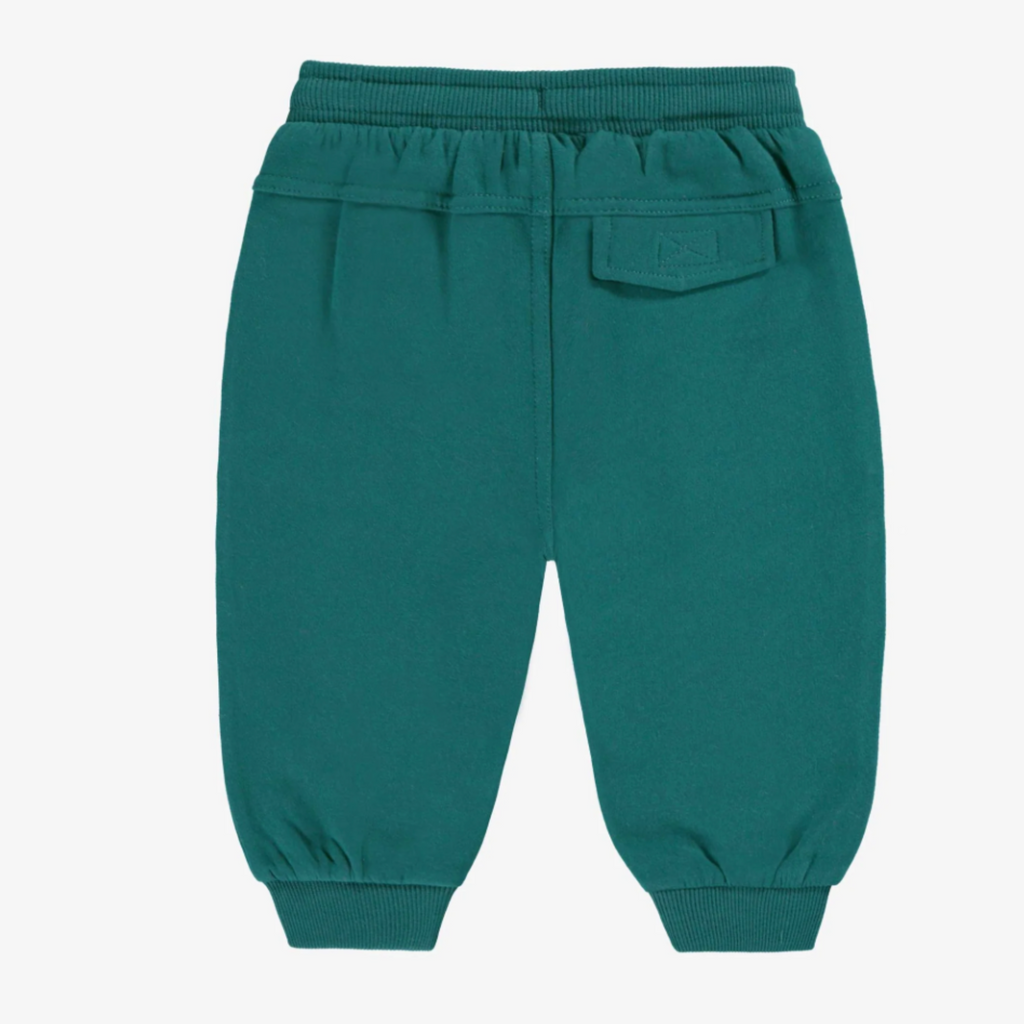Teddy Teal Quilted Jersey Joggers - Little Kinfolk Boutique | Children's Clothing Regina, SK