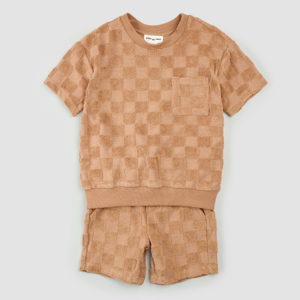 Charlie Checkered Set - Little Kinfolk Boutique | Children's Clothing Regina, SK